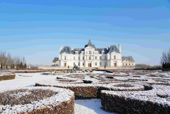 雪景摄影风景别墅高质量照片