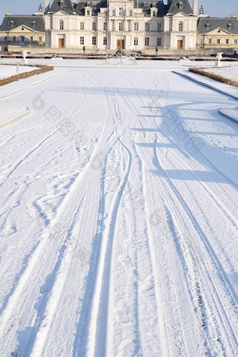 雪景自然低视角清晰照片