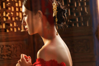 美女节日造型中国文化写实图片