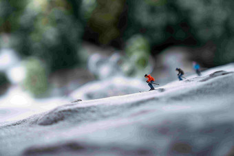 创意奥运滑雪树林高清摄影图