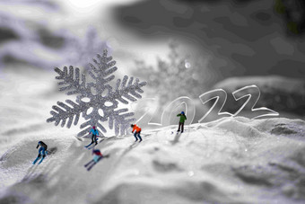 微观滑雪比赛冰雪运动亚洲高端拍摄