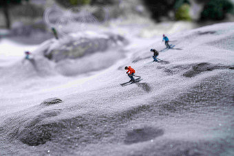 创意奥运滑雪滑雪场写实图片