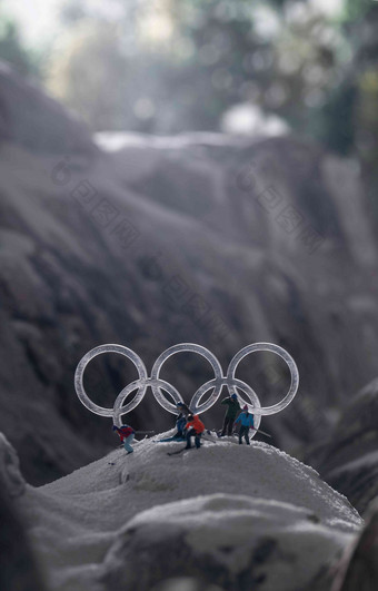 微观滑雪<strong>冬奥会</strong>模型活力清晰场景