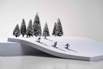 微观运动冬季奥运会山显微图片