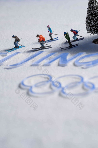 奥运滑雪冬季运动雪景刺激写实照片