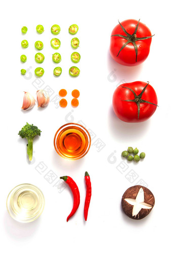 各种蔬菜大蒜高端摄影图