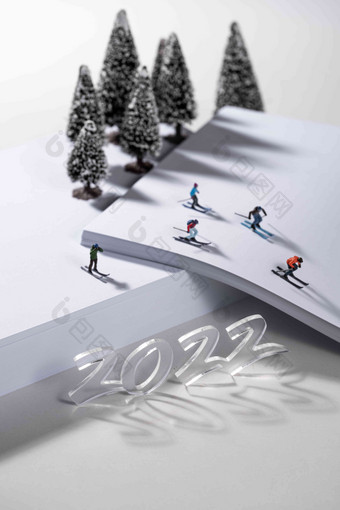 微观运动冬奥会雪静物清晰素材