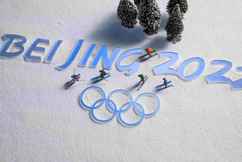 奥运滑雪<strong>奥运会</strong>象征摄影高端相片