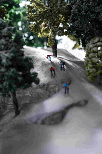 微观运动滑雪运动中国垂直构图清晰拍摄