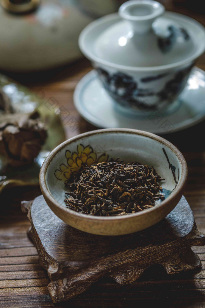 普洱茶大量物体高质量场景