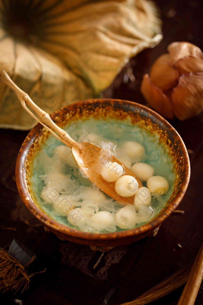 桂花莲子羹粮食镜头