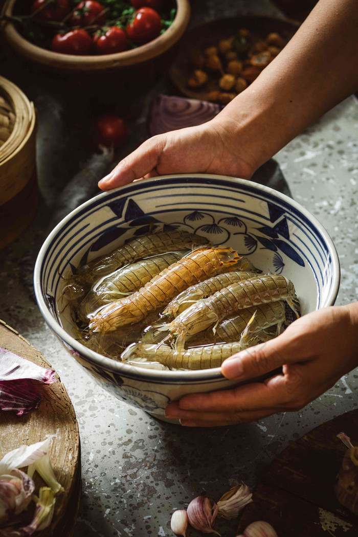 皮皮虾饮食清晰场景