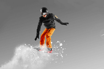 滑雪男人中国人雪酷清晰拍摄
