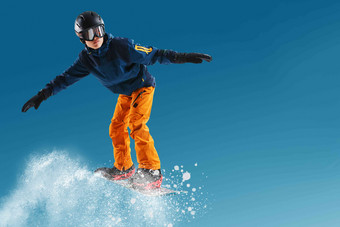 滑雪男人中国人滑雪板彩色图片清晰相片