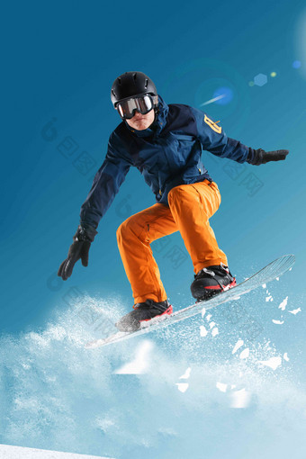 滑雪男人冬季运动滑雪服寒冷氛围相片
