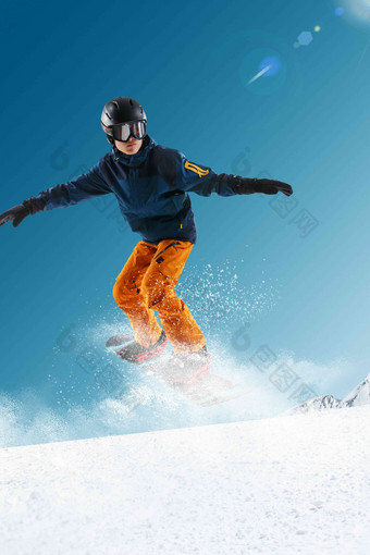 滑雪男人运动专业人员在活动中相片