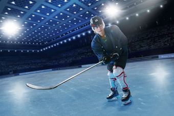 冰球运动员动员体育户内运动高端摄影图