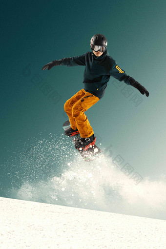 滑雪男人滑雪运动人白昼高质量影相