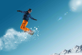 滑雪男人亚洲玩耍高质量摄影