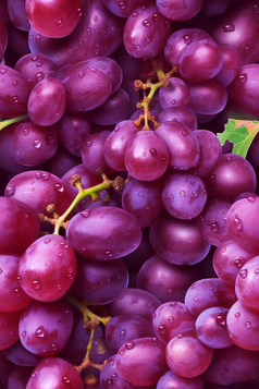 清洗水果水滴背景摄影图特写摄影紫色葡萄