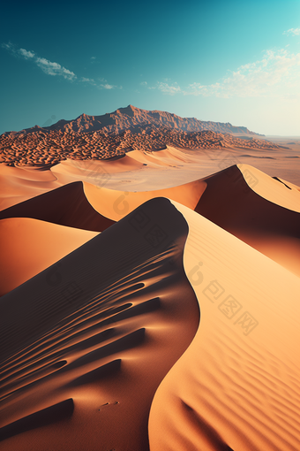 炎热的荒凉沙漠专业摄影摄影图