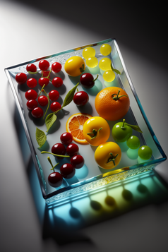 摄影图水果托盘水果摄影数字艺术