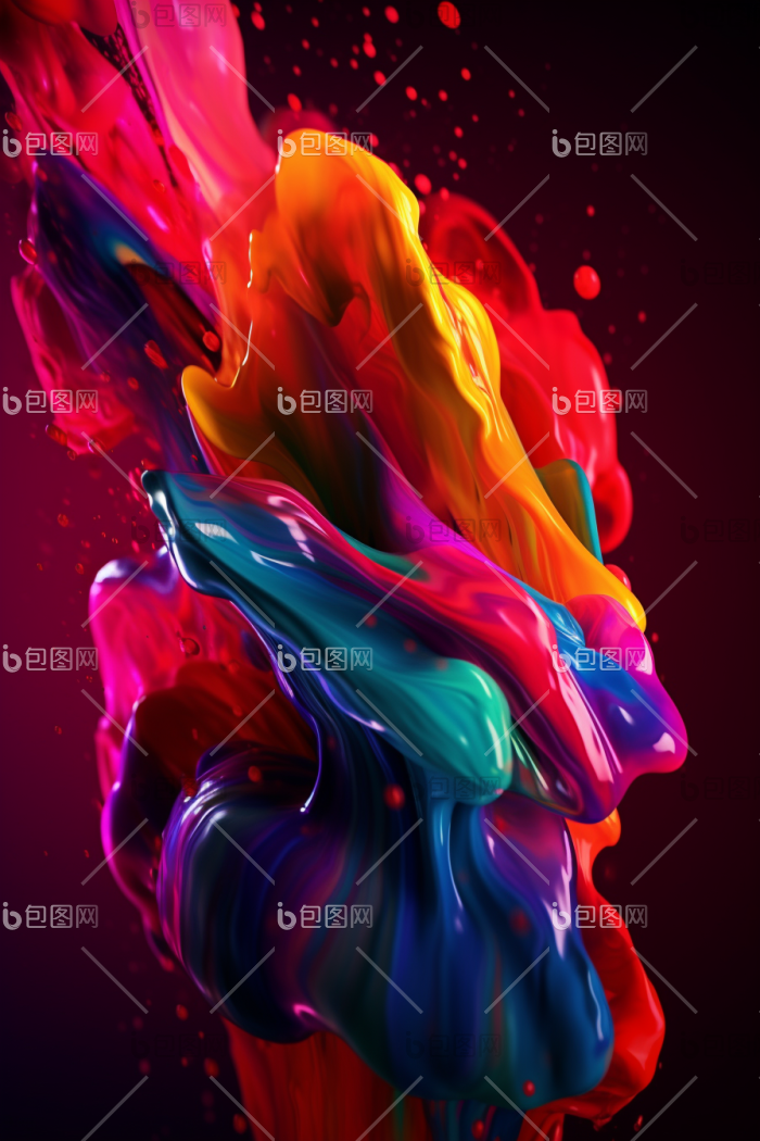 流动液体颜色高清图片下载-包图网