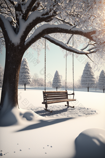 漂亮景物冬天叶子树摄影摄影图数字艺术
