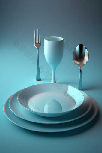 餐具单个物体一个物品摄影图数字艺术
