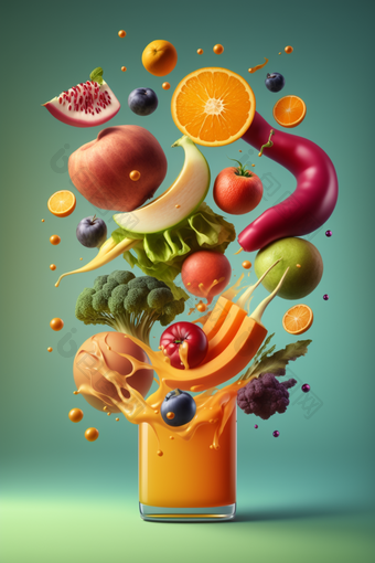 蔬菜<strong>旋转</strong>有氛围的碰撞摄影图数字艺术