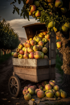 果园水果收获季节丰收专业摄影细节