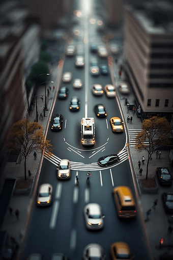 现代车交通摄影马路道路街道摄影图