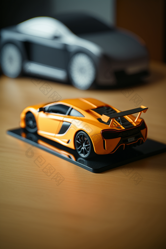 玩具模型跑车现实摄影摄影图