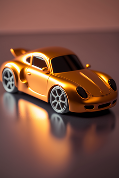 玩具体育车模型现实摄影深色背景摄影图