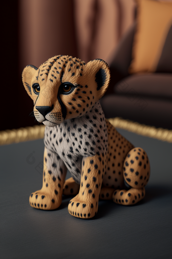 现实玩具动物模型摄影现实豹摄影图