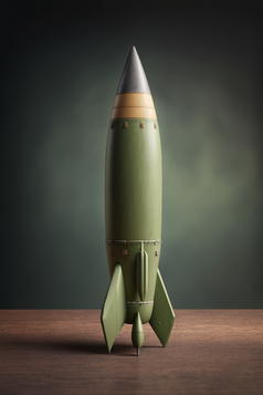 玩具火箭模型摄影图数字艺术3