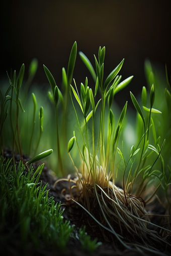 <strong>植物发芽</strong>根部摄影图数字艺术11