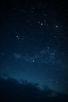 蓝色天空的星星摄影图数字艺术20