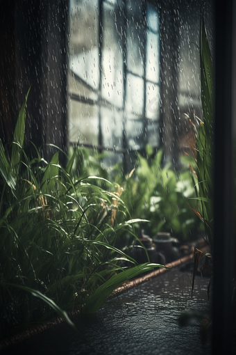 雨水<strong>冲刷</strong>植物食物冲洗