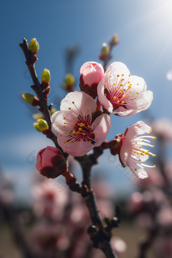 李<strong>子花</strong>近景美丽植物