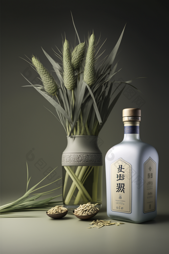 <strong>麦穗</strong>白酒粮食食物产品小麦完整