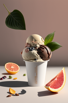 冰淇淋产品摄影图数字艺术5