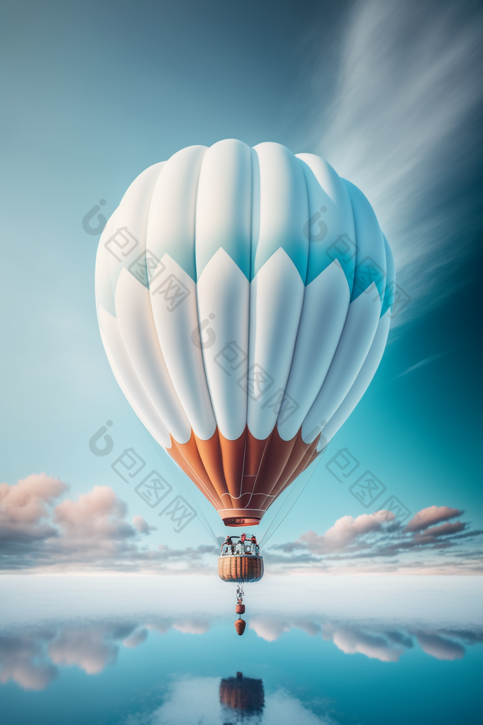 气球飞起摄影图数字艺术11