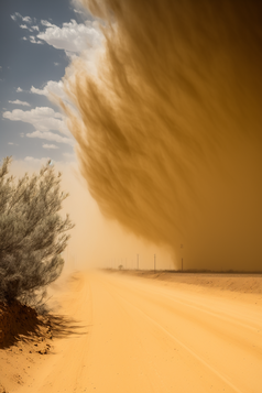 清新空旷的沙漠摄影图数字艺术23