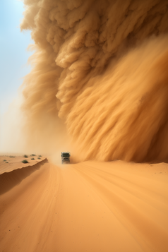 清新空旷的沙漠摄影图数字艺术19
