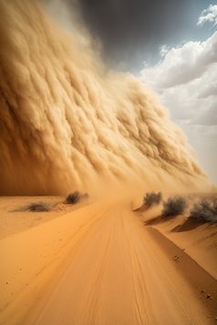 清新空旷的沙漠摄影图数字艺术14