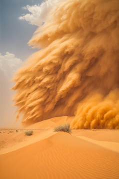 清新空旷的沙漠摄影图数字艺术13