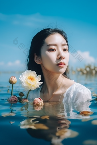 水中的漂亮女人中国专业