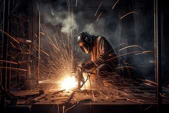 亚洲工人焊接工作亚洲专业
