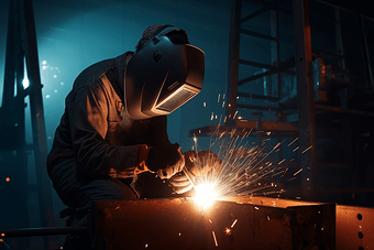 亚洲工人焊接工作亚洲专业摄影